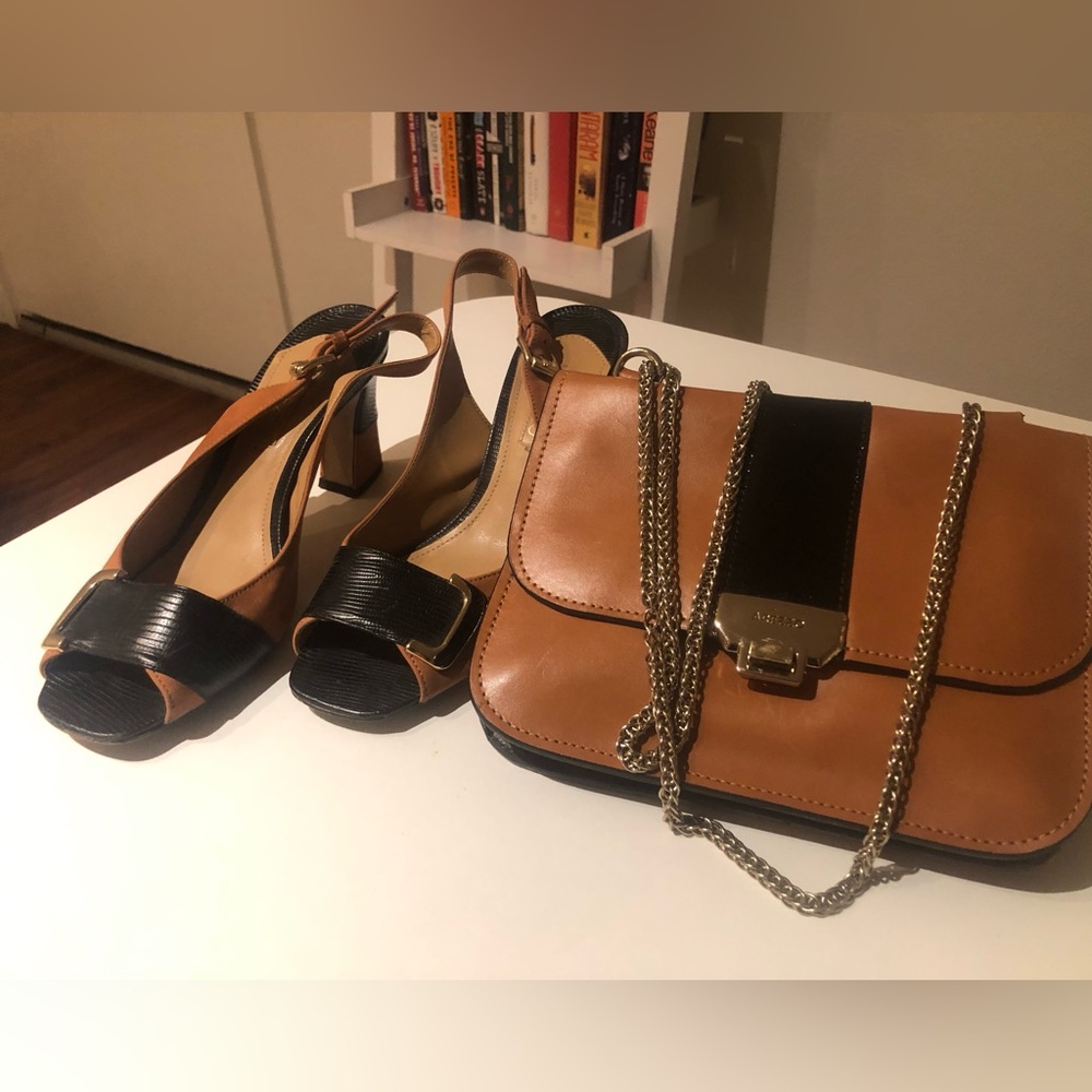 Arezzo - Tan & Black Shoes size 8